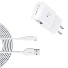 Type-C Fast Home Charger 6ft USB Cable Quick Power Adapter Travel for Tablets