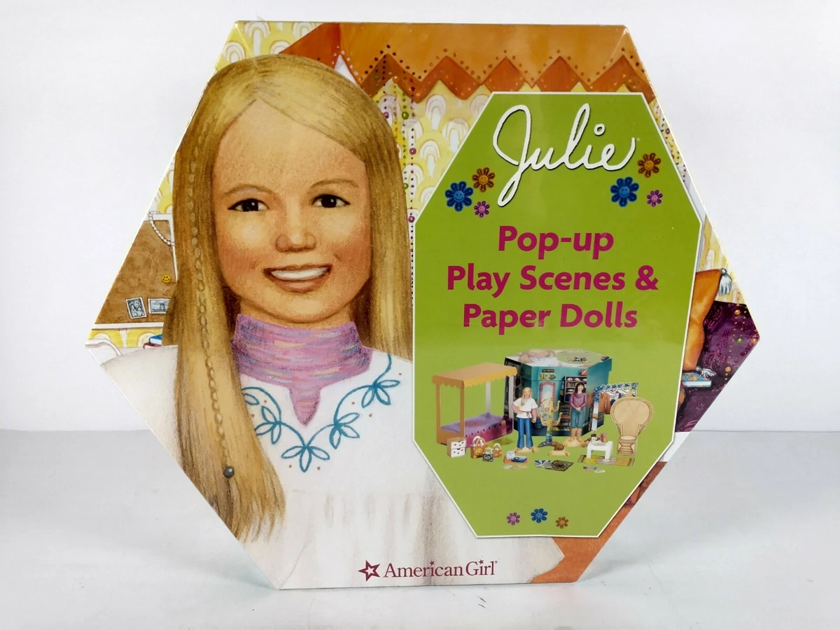 American Girl Julie Pop Up Play Scenes Paper Dolls Set New