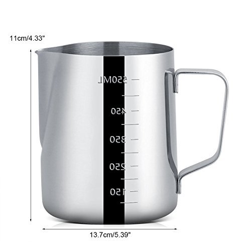 600ml spotless Steel Milk Frothing Pitcher Espresso Coffee Cup Jug Coffee Foa... - Picture 5 of 9