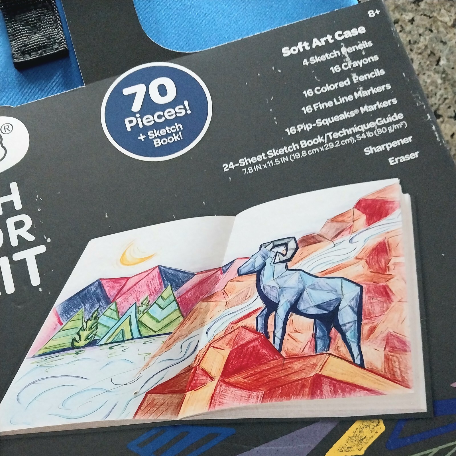 Crayola Sketch and Art Kit 70 Pieces and Case