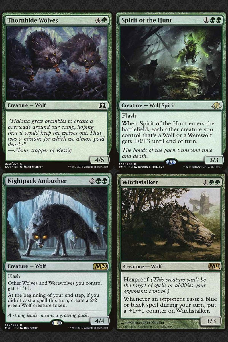 mtg commander wolf deck Tolsimir, Friend to Wolves WOLF Commander Deck Selesnya Magic MTG  Ready-to-Play