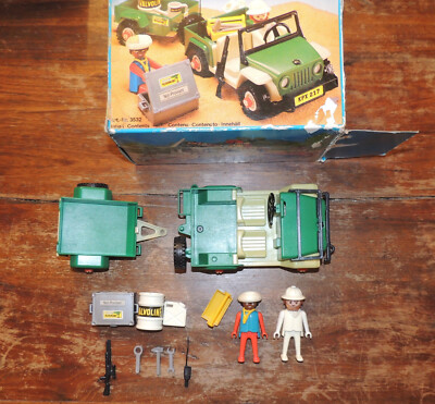 Lot Vintage Playmobil Safari Ngorongoro - Sets 3528, 3529, 3532 - Complet