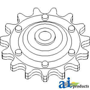 Sprocket 86627870 fits Case 240870 241220 241222 241230 2577 2588 ...