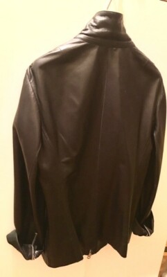 Italian Lamb Leather Jacket/Coat (Black) Womens in S/M Zipper