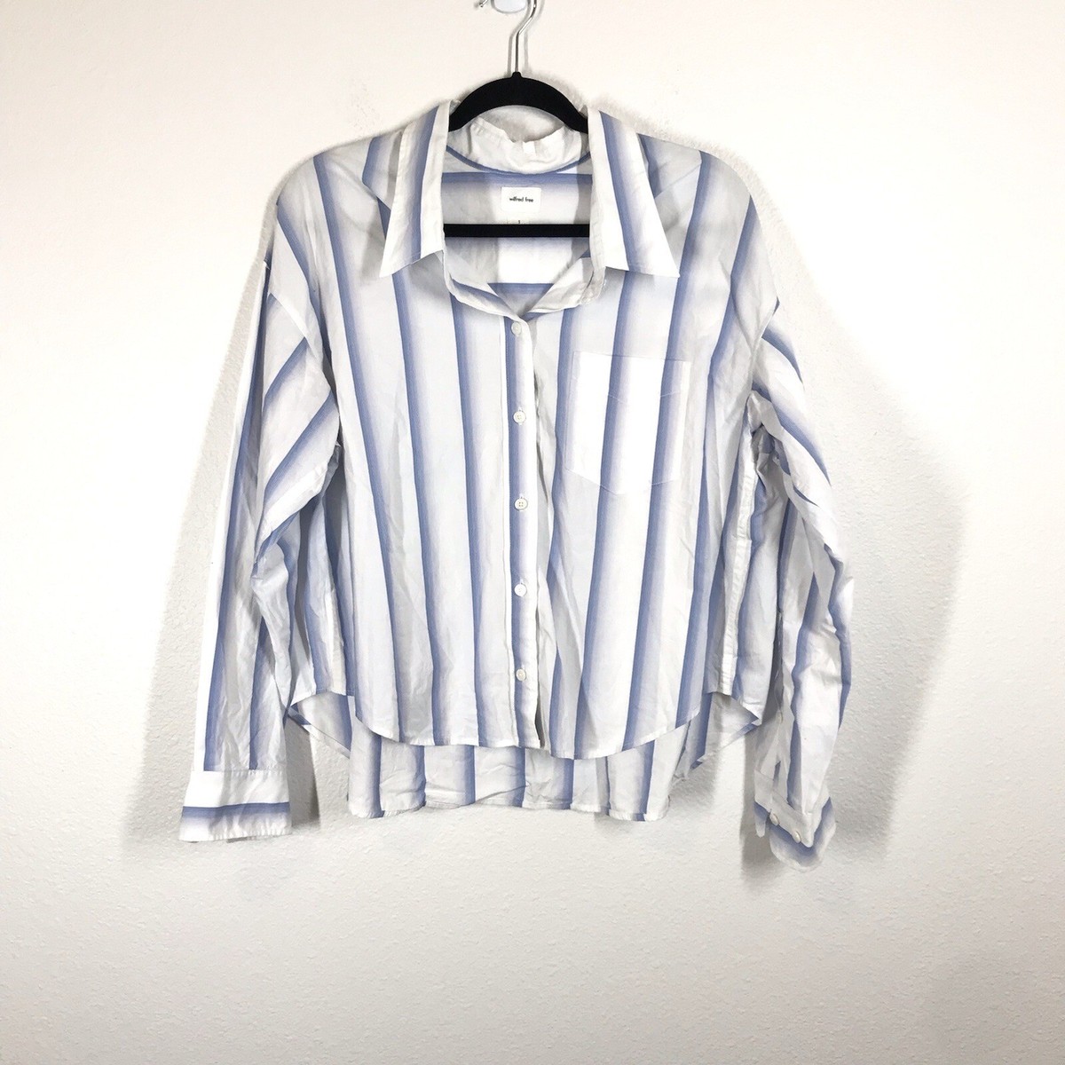 Wilfred Free Aritzia Women's Striped Button Up Shirt Size Small