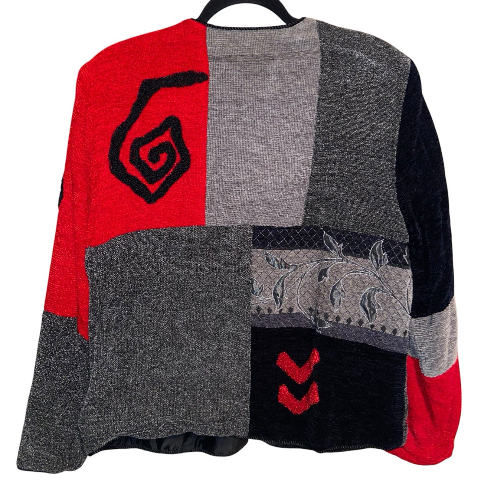 Allure Jacket Womens Large Patchwork Lagenlook Ar… - image 2