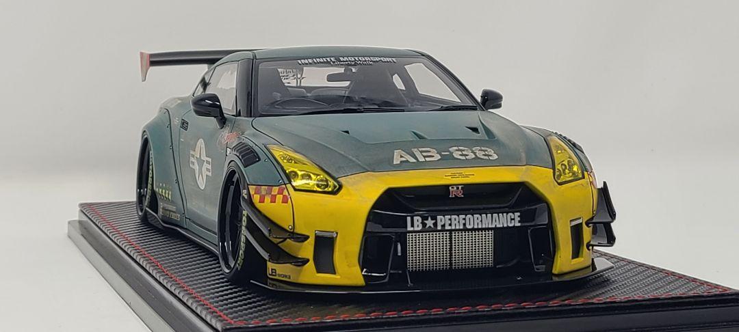 ignition model 1/18 IG2346 LB-WORKS Nissan GT-R R35 type 2 Matte Green