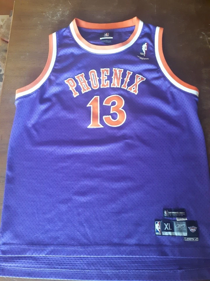 🔥Steve Nash Phoenix Suns Reebok Hardwood Classics 1975-76 Jersey Juvenil XL L+2🔥 Foto 2 de 4