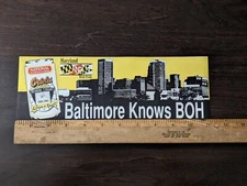 VTG ORIOLES NATTY BOH  "BALTIMORE KNOWS BOH" NATIONAL BOHEMIAN BEER 1991