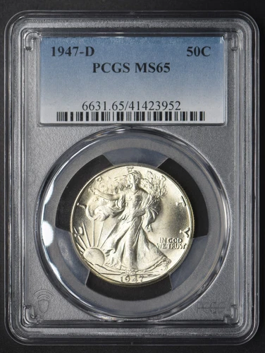 1947-D Walking Liberty Half Dollar PCGS MS65 - COINGIANTS -