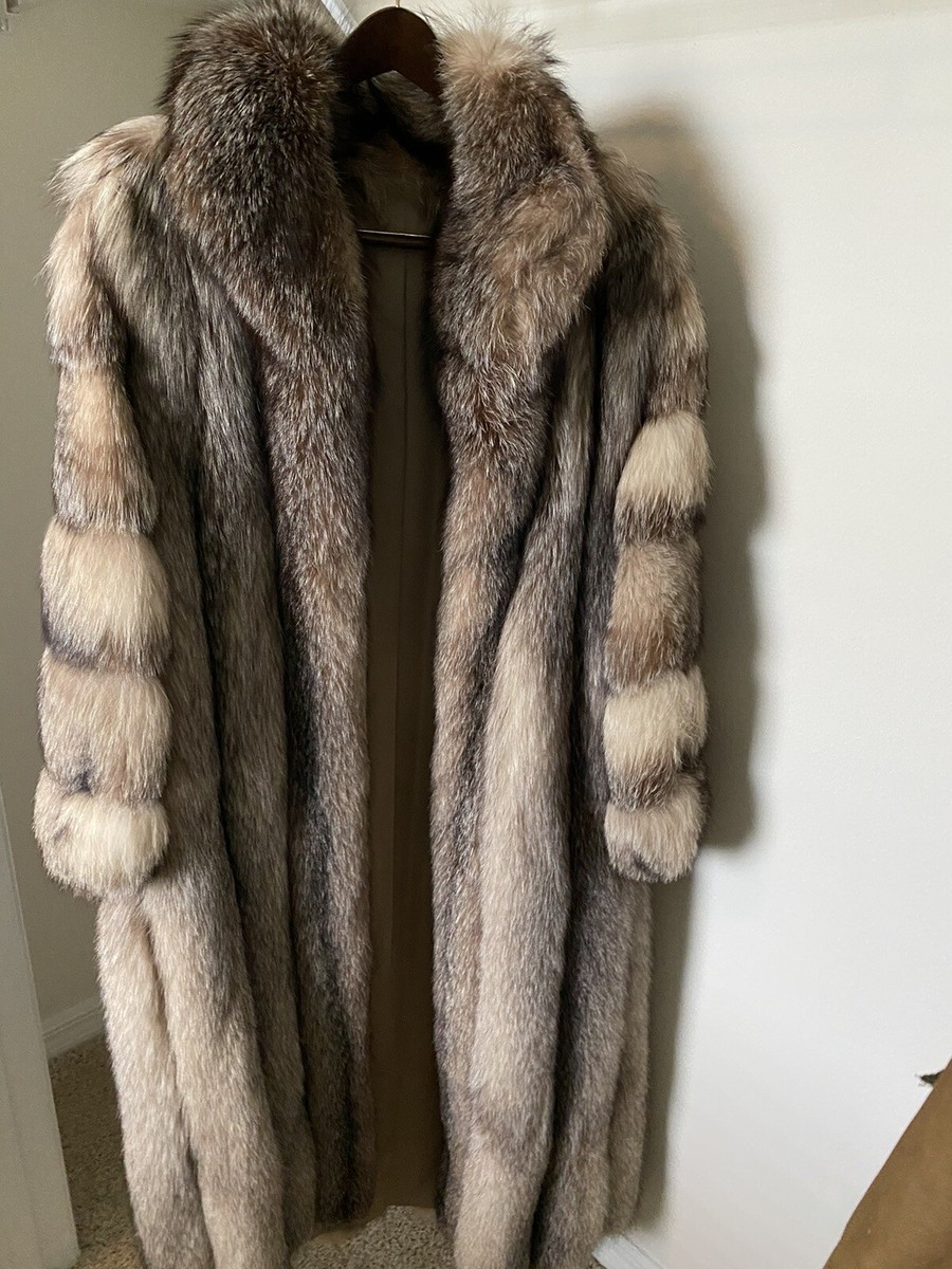 authentic Fox long Fur long coat | eBay