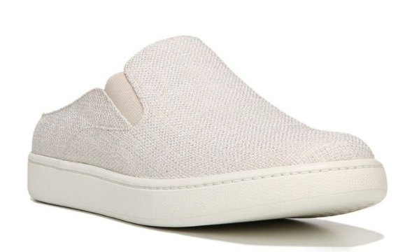 white vince slip ons