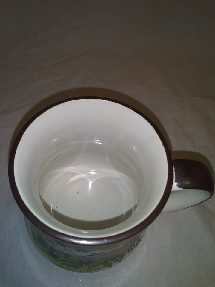 VINTAGE COFFEE MUG FLORAL DESIGN eBay