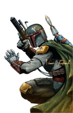 SW Boba Fett Weatherproof Anime Sticker 6" Car Decal D3