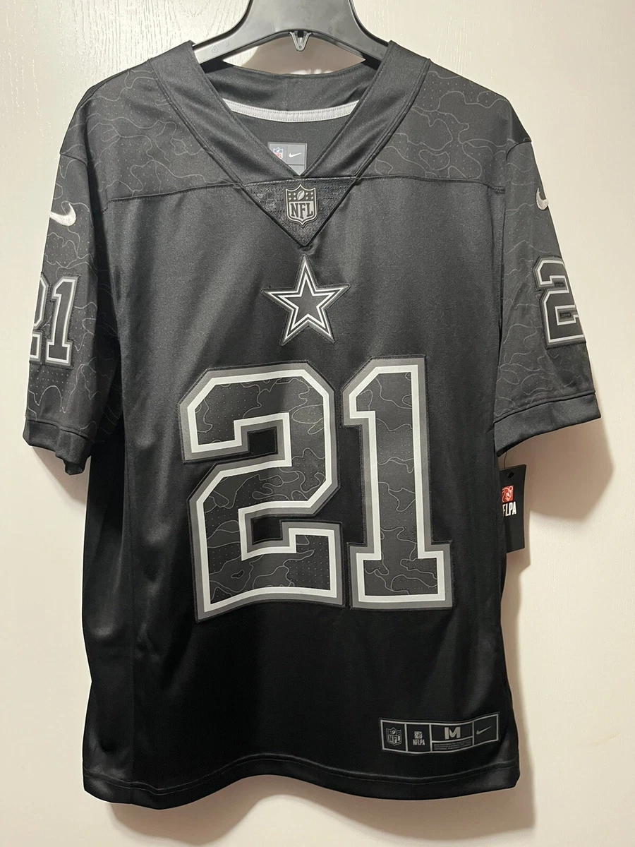 Dallas Cowboys Ezekiel Elliott Nike Black Reflective NFL Limited Jersey  Vapor M