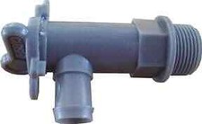 Waste Water Tank Drain Tap Grey 3/4" BSP 25mm Hose Motorhome Caravan Campervan