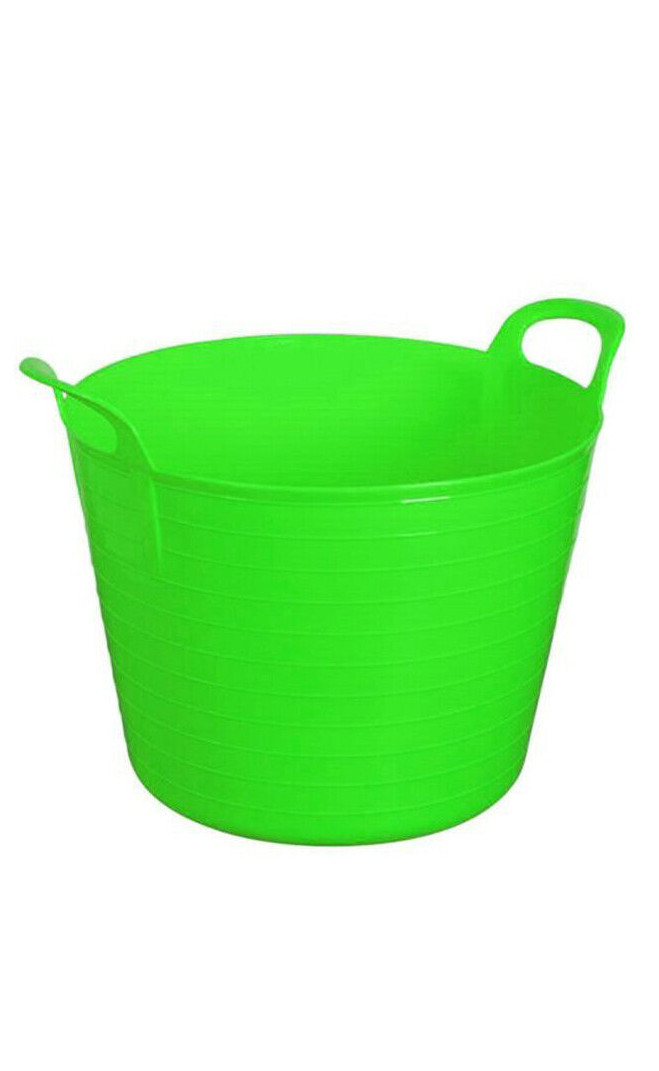 Set 3 Flexi Tubs RP 20L+40L+75L Rosa – Secchi Stoccaggio Giardino, Mangiatoia, Costruttore, UK