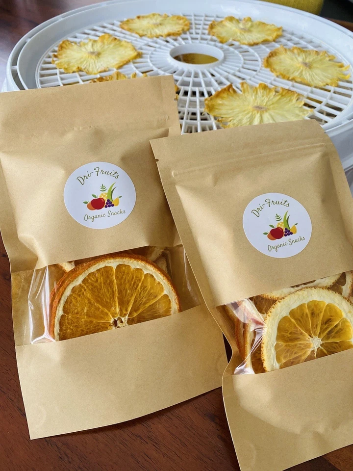 Fatias de laranja desidratadas 100% orgânicas, veganas, perda de peso, feitas nos EUA - Imagem 4 de 4