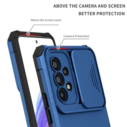 For Samsung Galaxy A15 5G A25 A05s A54 A14 Military Case Tempered Glass Protect - Picture 5 of 52