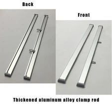 Aluminum Sign Banner Hanger Poster Gripper Wall Rail with Two Rails 48" Wide