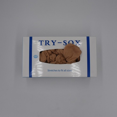 100pcs Disposable Socks One Time Use Ankle Hygienic Nylon Sox For Shoes Try Box - Picture 6 of 10