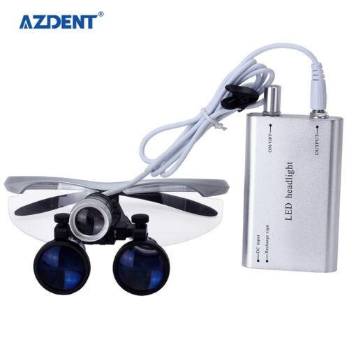 Lupa quirúrgica dental AZDENT lupas binoculares 3,5X-R&Doctor luz principal LED - Imagen 2 de 21