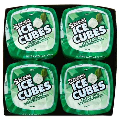 Ice Breakers Ice Cubes Sugar Free Gum, Spearmint (40 ct., 4 pk.) - Picture 3 of 6