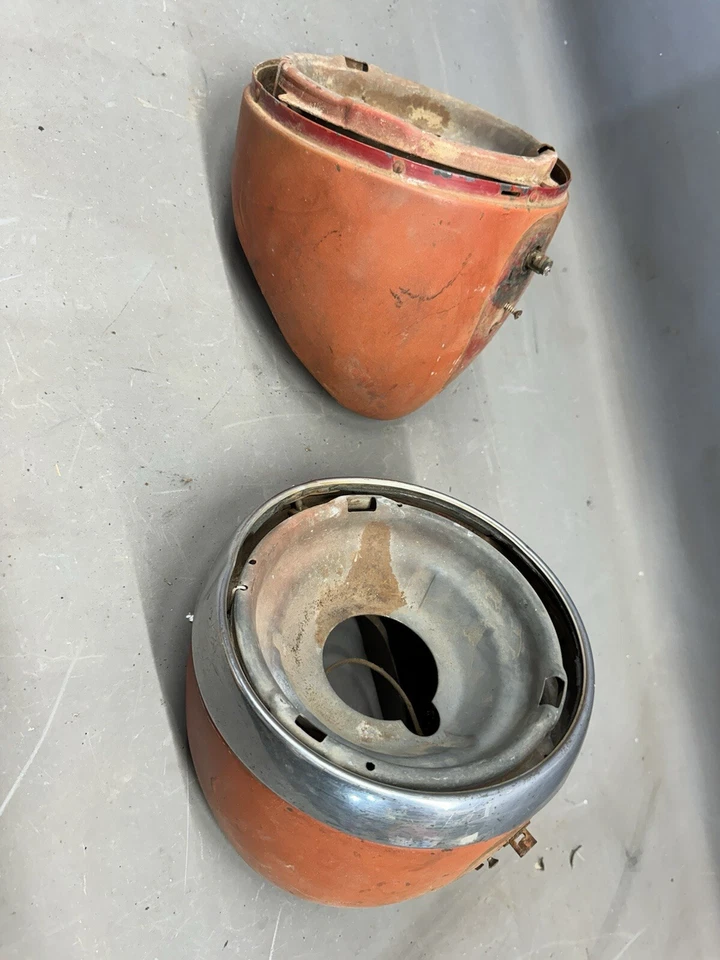 1938 1939 1940 Chevy COE faros cucharones cabina sobre motor faros luces principales Foto 4 de 4