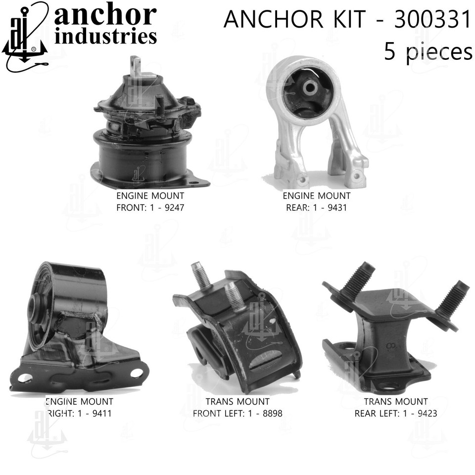 Anchor Engine Mount Kit for 0506 Honda Odyssey 300331 eBay