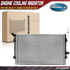 Engine Cooling Radiator for Audi A3 Q2 TT Skoda Octavia VW Golf Passat 1.8 2.0