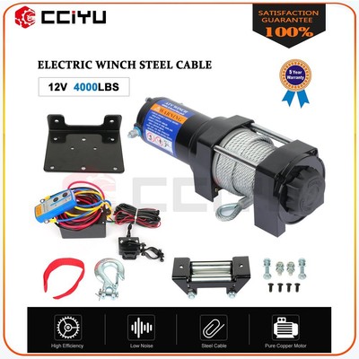 New Electric Winch 4000lbs 12V Fit For Truck Trailer Pickup SUV Wireless Remote
