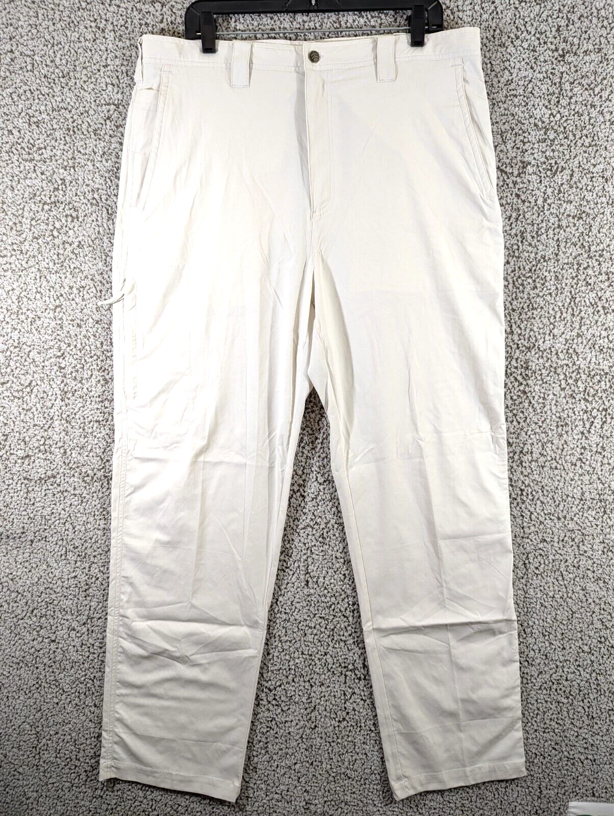 Coolibar Pants Men's Size 40x32 Ivory UPF 50+ Outdoors Hiking Active Sports