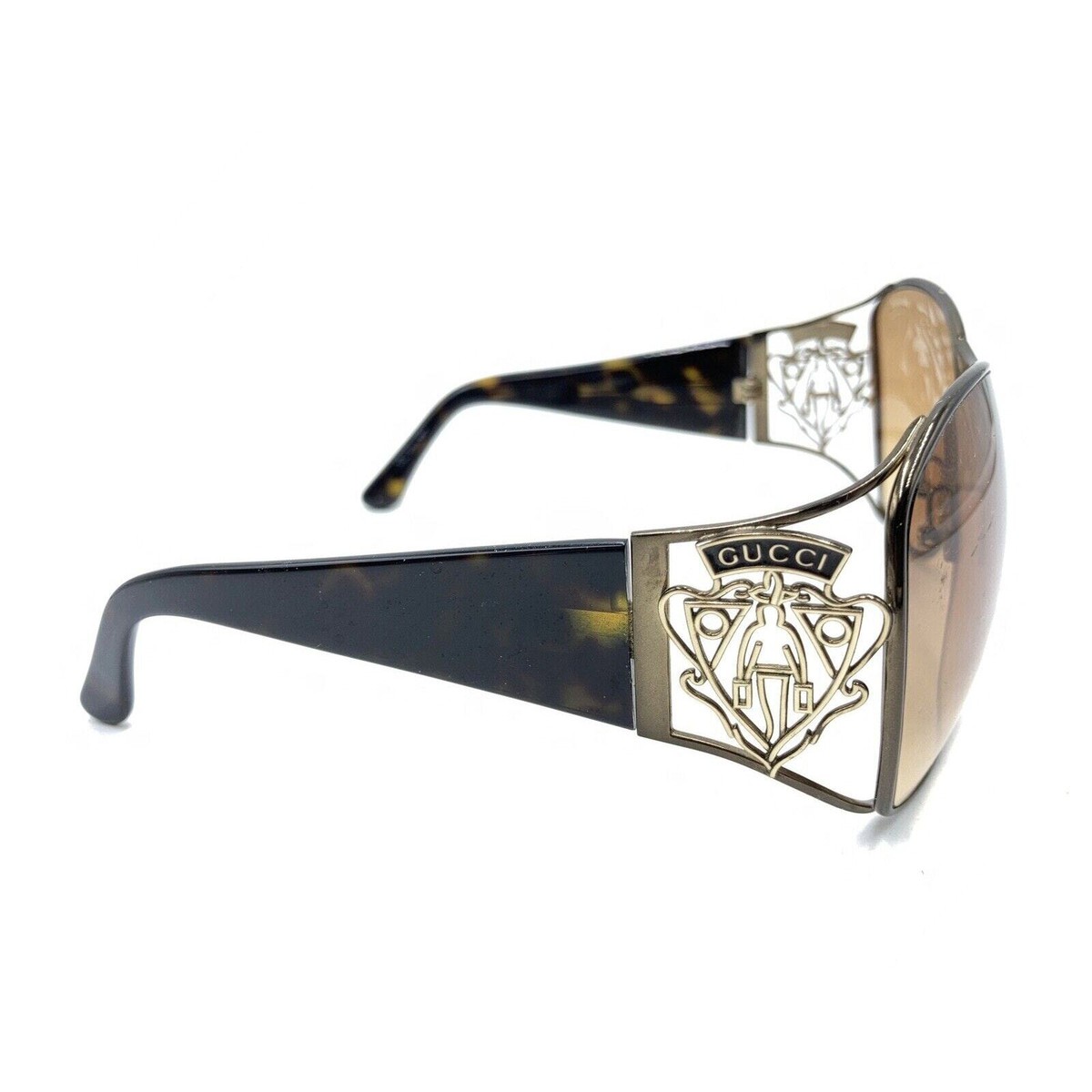 GUCCI サングラス イタリア製 GG2827 Gucci GG 2827/S 1JZVC Brown Square Oversize Sunglasses