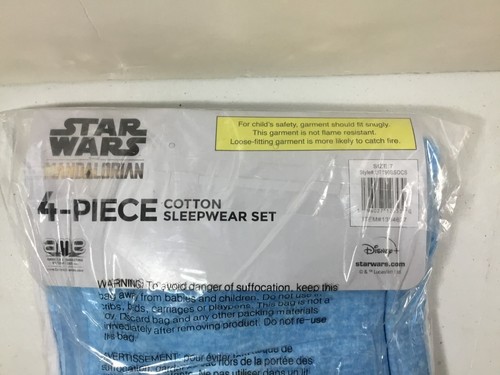 Star Wars, Yoda child, glo in dark pajamas, 2 sets, size 7, new in package - Picture 3 of 3