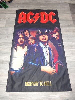 AC/DC Flag Flagge Poster Heavy Metal Hard Rock AC-DC Saxon Krokus ZZ TOP 666