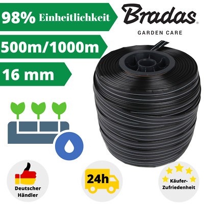 Tropfschlauch Perlschlauch 500m 1000m Tropfrohr 16mm Bewässerungschlauch Garten