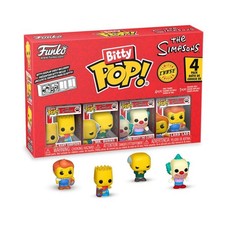 Funko bitty pop! los simpson - bart simpson, mr. burns, krusty el payaso, lard l