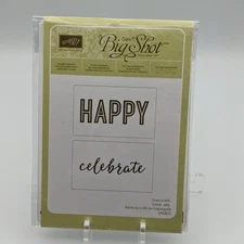 Stampin Up Sizzix Big Shot Embossing Folder CELEBRATIONS DUO 142760 Cardmaking