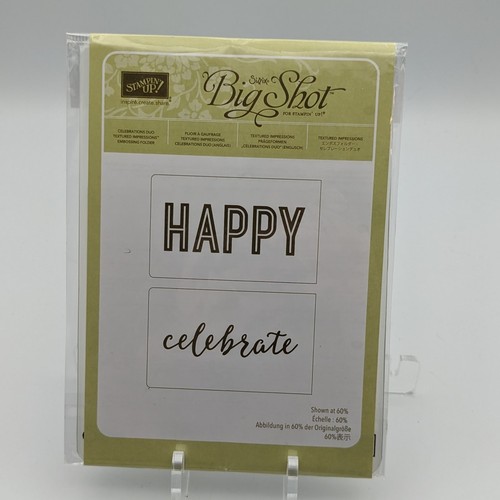 Stampin Up Sizzix Big Shot Embossing Folder CELEBRATIONS DUO 142760 Cardmaking - Picture 1 of 2