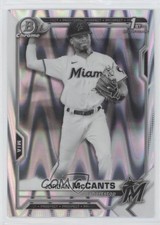 2021 Bowman Draft Chrome Black & White RayWave Refractor Jordan McCants uk2