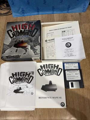 High Command Europe 1939 - '45  Dos 5.0 Game Complete in Original Box 3.5 Floppy