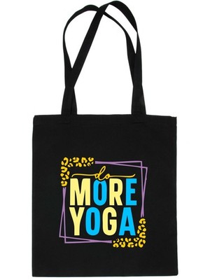 Do More Yoga Baumwolltasche Shopper Tasche Training Fitness Pilates Geschenk 