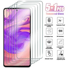 5-1Pcs Tempered Glass For Samsung Galaxy A12 A22 A32 A42 A52 4G 5G to A73