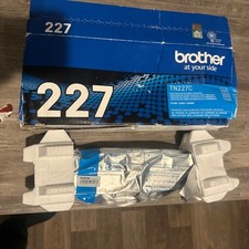 Brother Genuine TN227C Cyan Toner Cartridge TN-227C SEALED/DAMAGED BOX