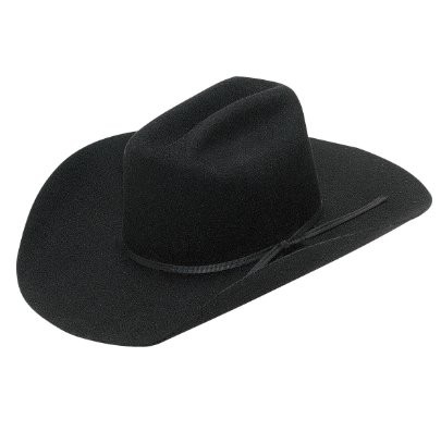 Twister Junior Wool Cowboy Hat - Black