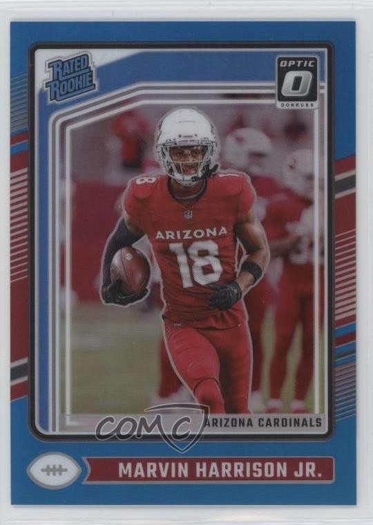 2024 Donruss Optic Rated Aqua Prizm /299 Marvin Harrison Jr #276 Rookie RC 1ky8