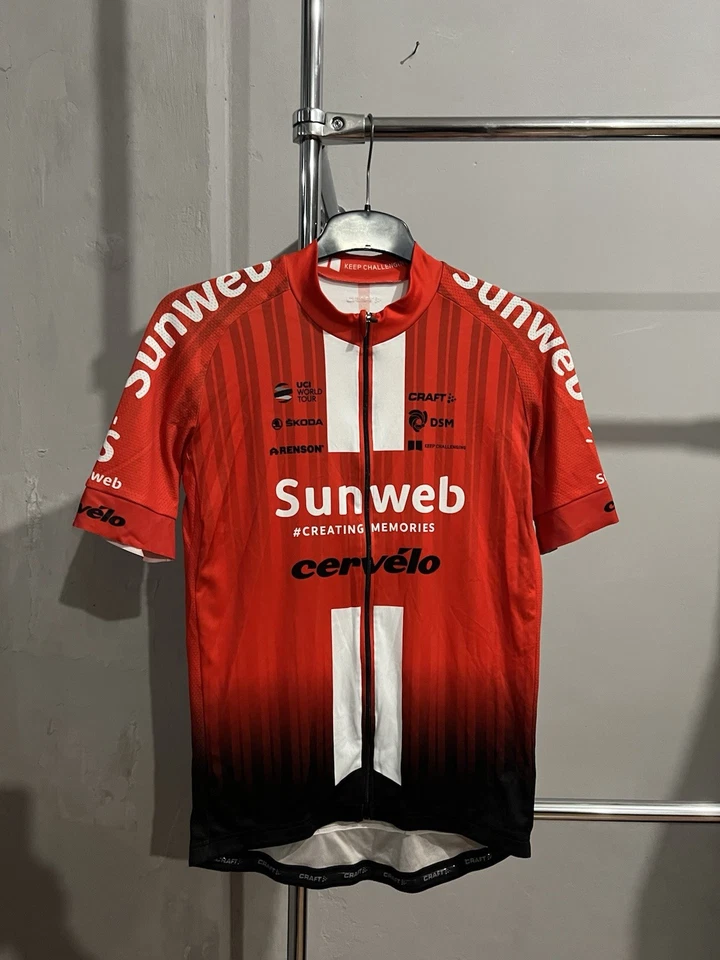 2020 SUNWEB TEAM UCI WORLD TOUR CERVELO PRO CYCLING BIKE ZIP JERSEY SHIRT SZ XL - Image 4 of 4