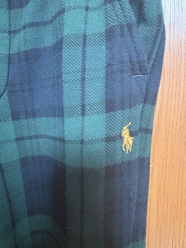 Ralph Lauren Polo Boys Plaid Pony Sweats W/ Pockets Sz 7 NWOT - Picture 3 of 7
