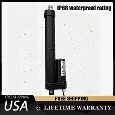 Heavy-Duty 12V DC Electric Linear Actuator 50–600mm Long Stroke,IP68 Waterproof