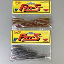 Lunker City Fin-S Fish  2.5"   Soft Bait Lure Bloody Mary & Rainbow Trout